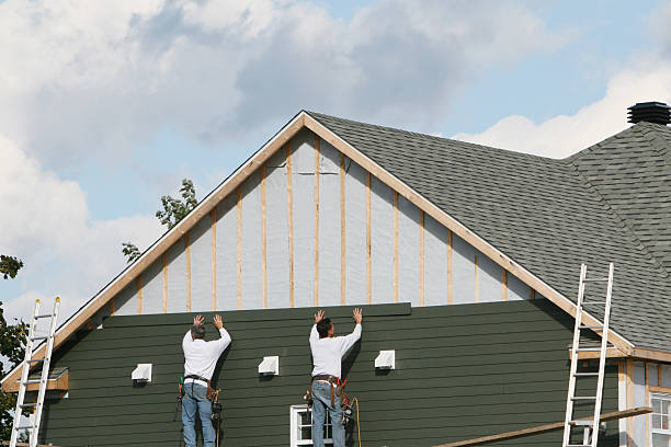 Professional Siding technician working in York, SC